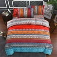 thumbnail image 1 of Milsleep Bohemia Style Printed Bedding Cover Set With Pillowcase Woman Queen Size Duvet Cover Set,Queen (90"x90"), 1 of 6