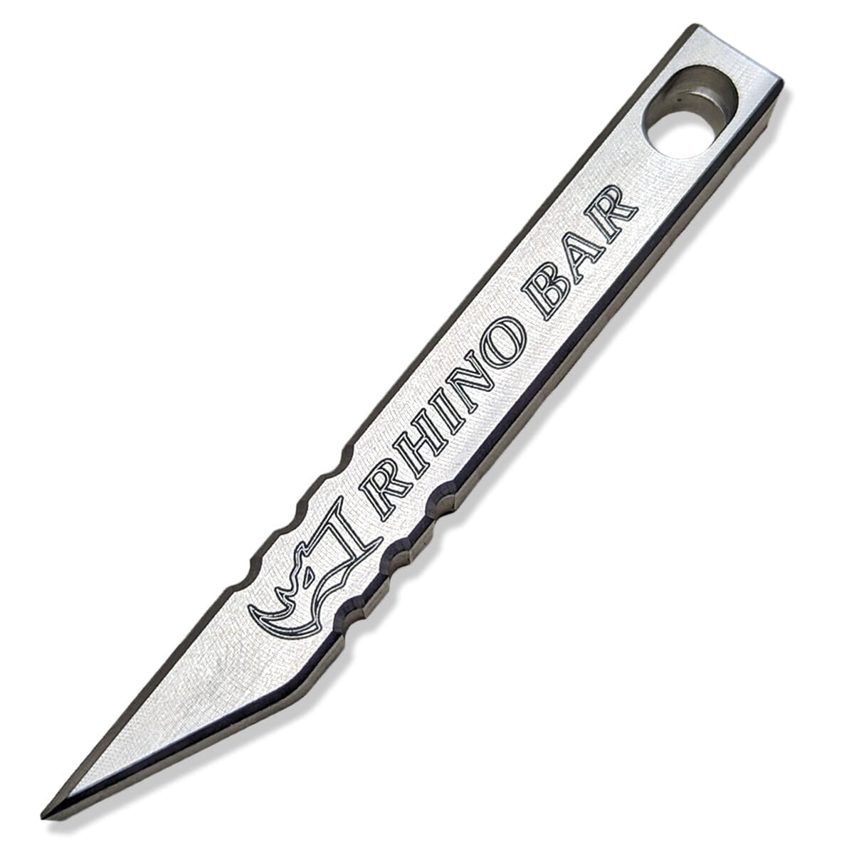 Milspin Rhino Bar | EDC Gear Pry Bar | Tools and Gifts for Men | Hardened Stainless Steel Pry Tool, Keychain Screw Driver, Box Cutter | Minimalist Tool | Birthday Gifts for Men | Made in the USA