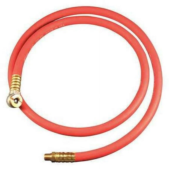 Milton 1689 Rubber, 4ft Replacement Air Hose 1/8 in Air Inlet Size MNPT