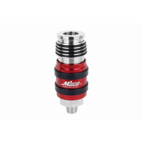 Milton 2 In One Universal Safety Exhaust Coupler 1/4In Mnpt X 3/8In Body Flow