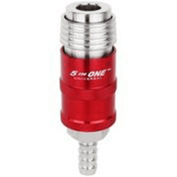 Milton Industries 1/4" Safety Exhaust Coupler, 3/8" Hose Barb