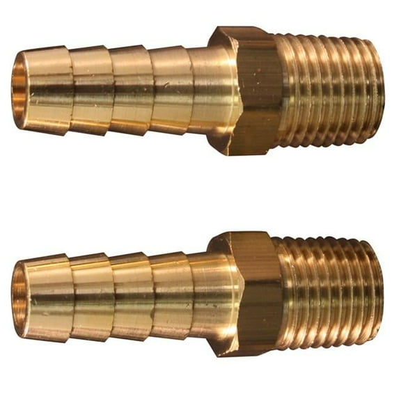 Milton 602BK 0.25 in. MNPT 0.37 in. ID Hose End Fitting