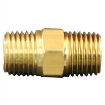 Milton 647-1 0.37 in. MNPT x 0.5 in. MNPT Hex Nipple Hose Fitting