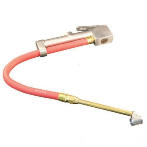 Milton Air Tool Inflator Gauge - Dual Head Chuck w/ 15" Hose fits Tools Air Compressor Accessories