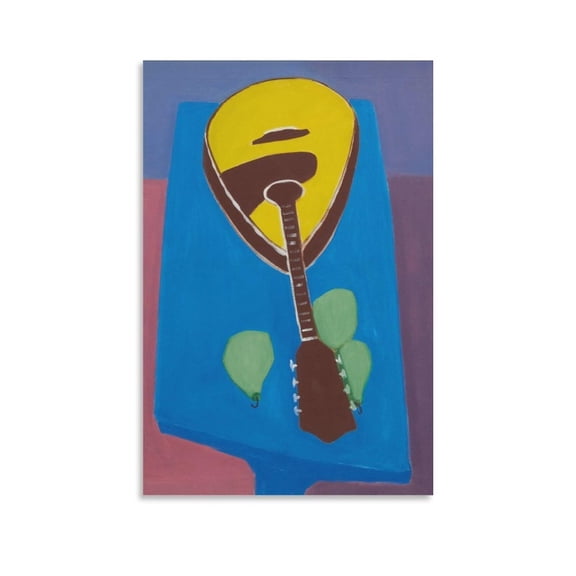 Milton Avery Milton Avery MANDOLIN WITH PEARS Art Poster Hanging Picture Canvas Poster Wall Art Picture Prints Hanging Photo Gift Idea Decor Home Posters Artworks