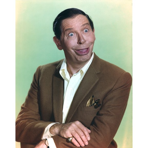 Milton Berle Portrait in Wacky Face wearing Brown Suit Photo Print (8 x 10)
