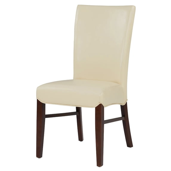 Milton Bonded Leather Chair, Cream