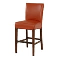 thumbnail image 1 of Milton Bonded Leather Counter Stool With Kickplate, Multiple Colors, 1 of 8