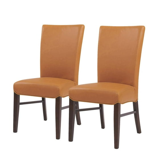 Milton Bonded Leather Dining Chair (Set of 2), Multiple Colors