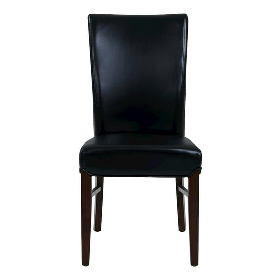 Milton Bonded Leather Dining Chair (Set of 2), Multiple Colors