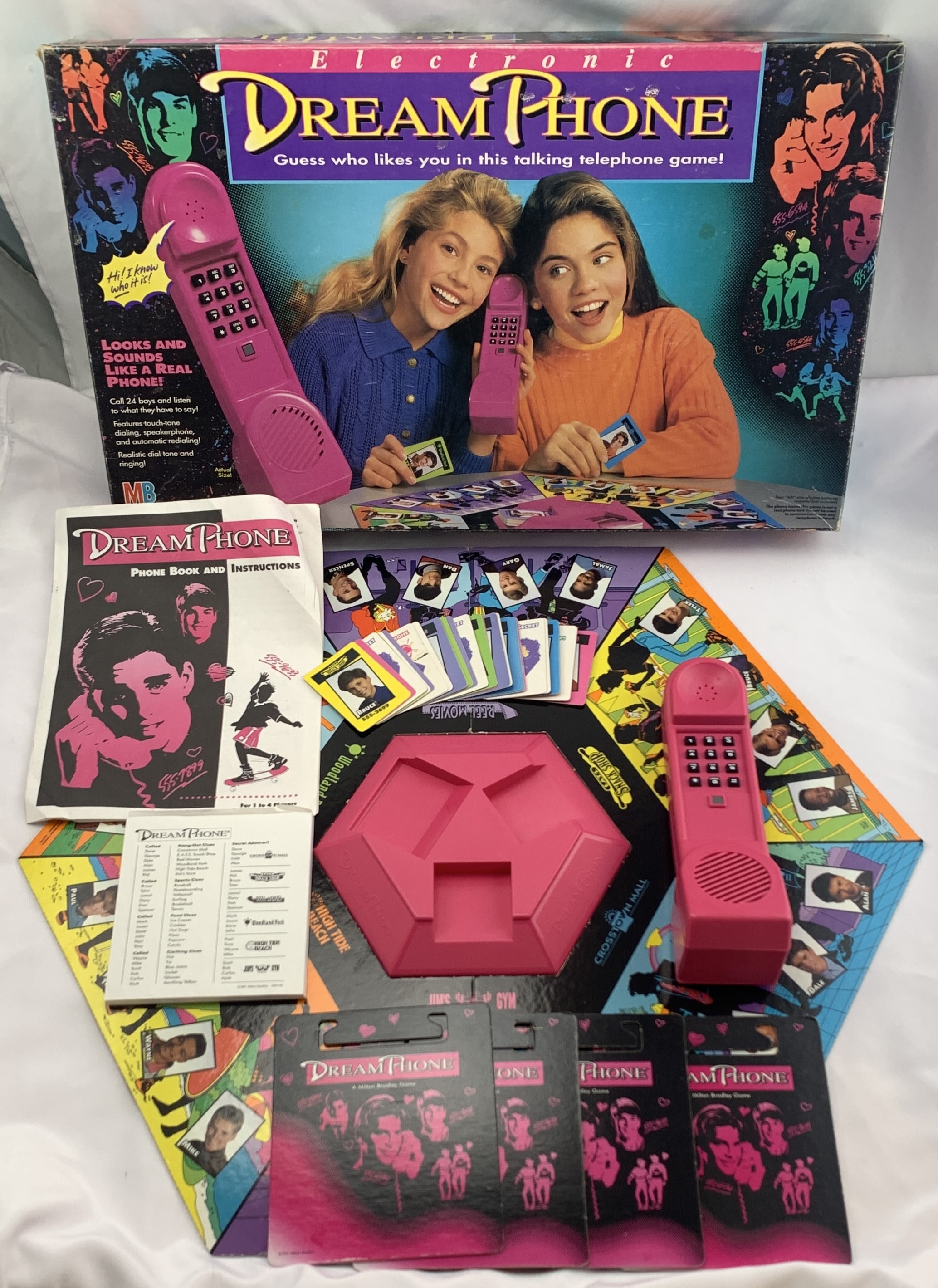 Milton Bradley 1991 Electronic Dream Phone Board Games