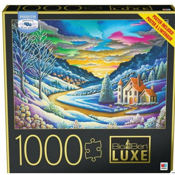Milton Bradley Big Ben Luxe - Snow Landscape Jigsaw Puzzle - 1000 pc