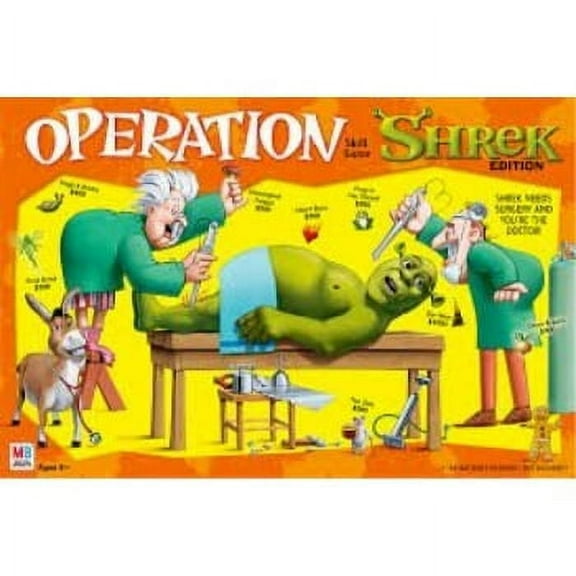 Milton Bradley Shrek Operation Skill Game Board Game