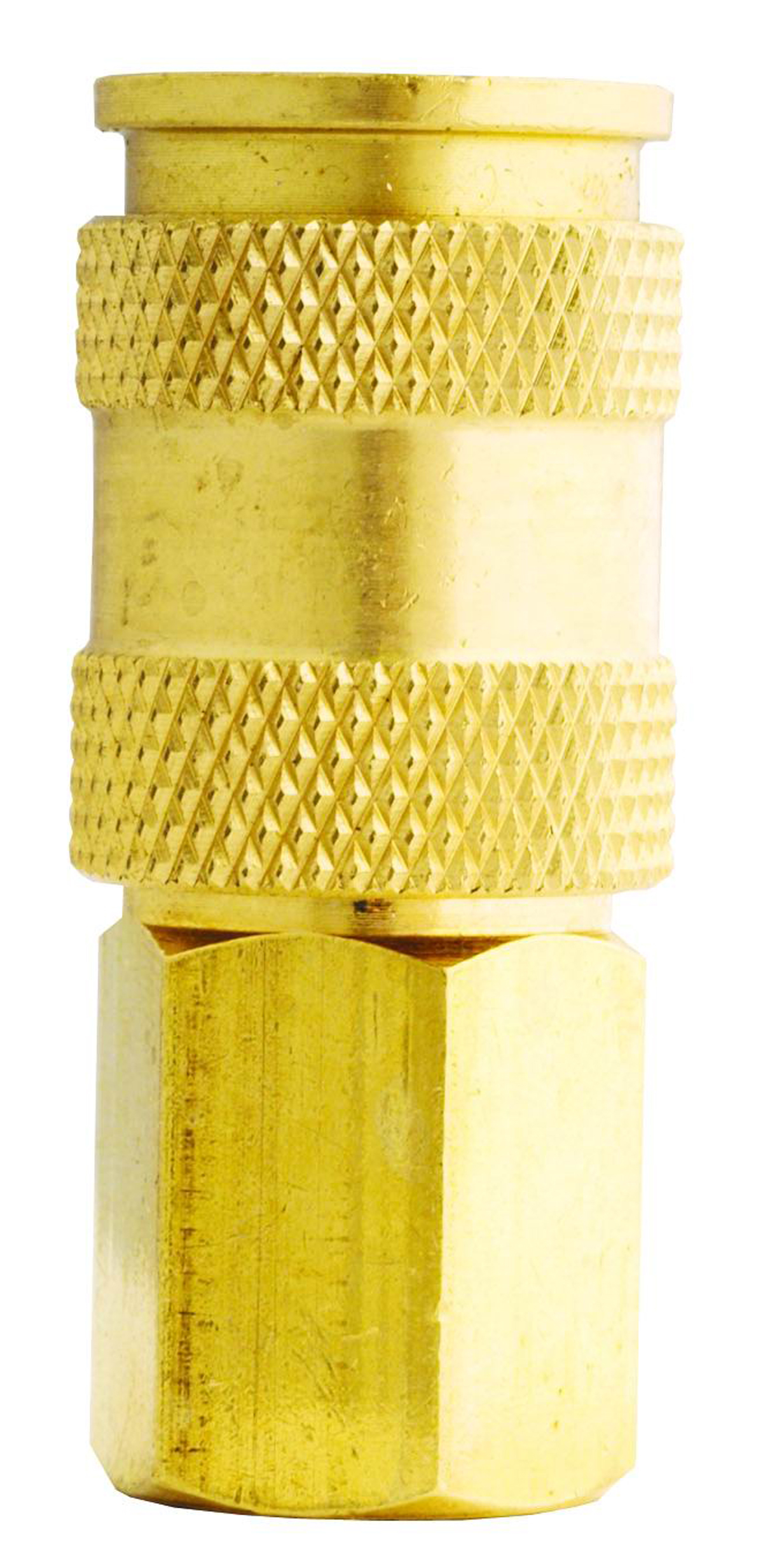 WYNNsky 1/4" NPT I/M Type Brass Air Coupler - Industrial Quick Connect For Air Compressors, 300 PSI Max, With Buna-N Seal