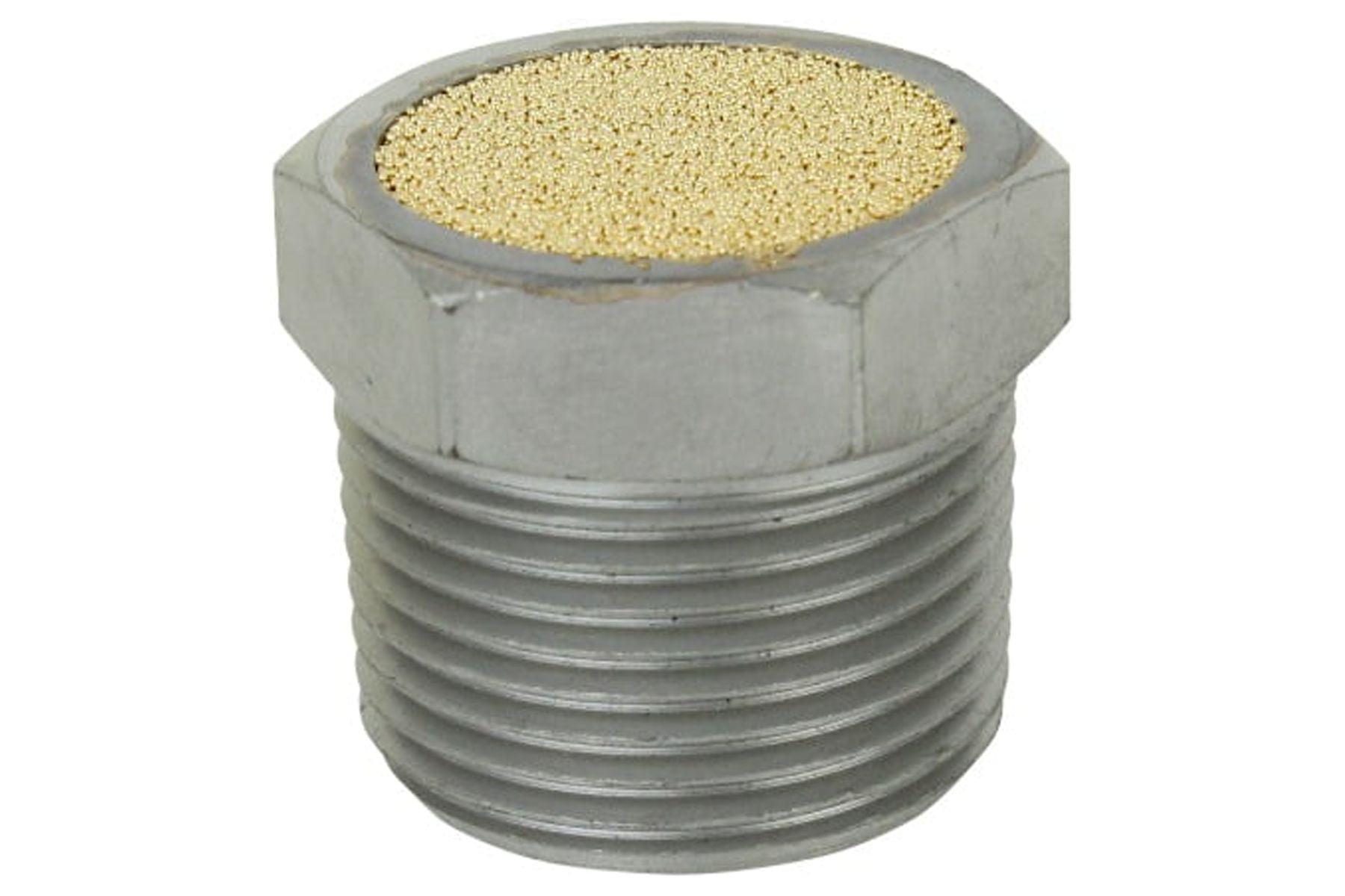 Milton Breather Vent Pneumatic Muffler, 3/4” MNPT Silencer/Diffuse Air