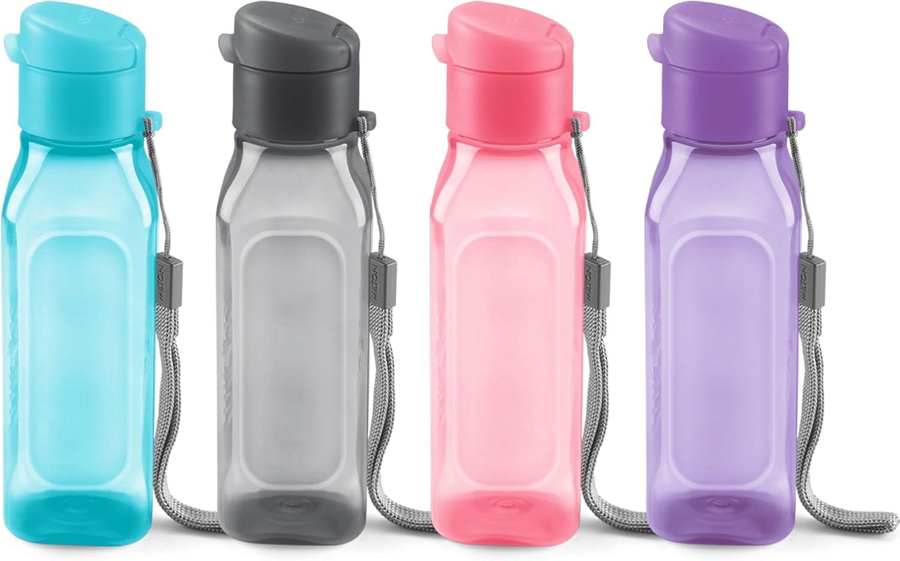 Milton Bulk Water Bottles Set of 4, 17oz BPA-Free Reusable Sports Bottles