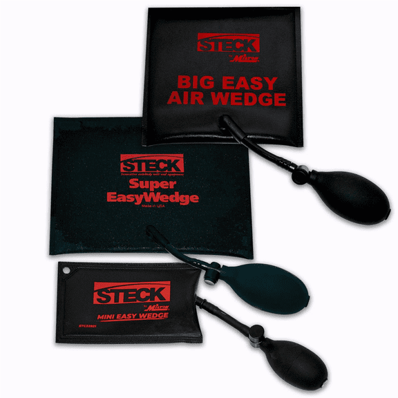 Steck Manufacturing by Milton Easy Air Shim Inflatable Pry Bar and Leveling Air Wedge Bag Tool 3 Pack