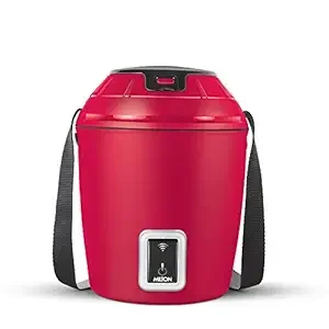 Milton Euroline Smart Electric App Enabled Tiffin, Set of 3, 300 ml Each, Maroon