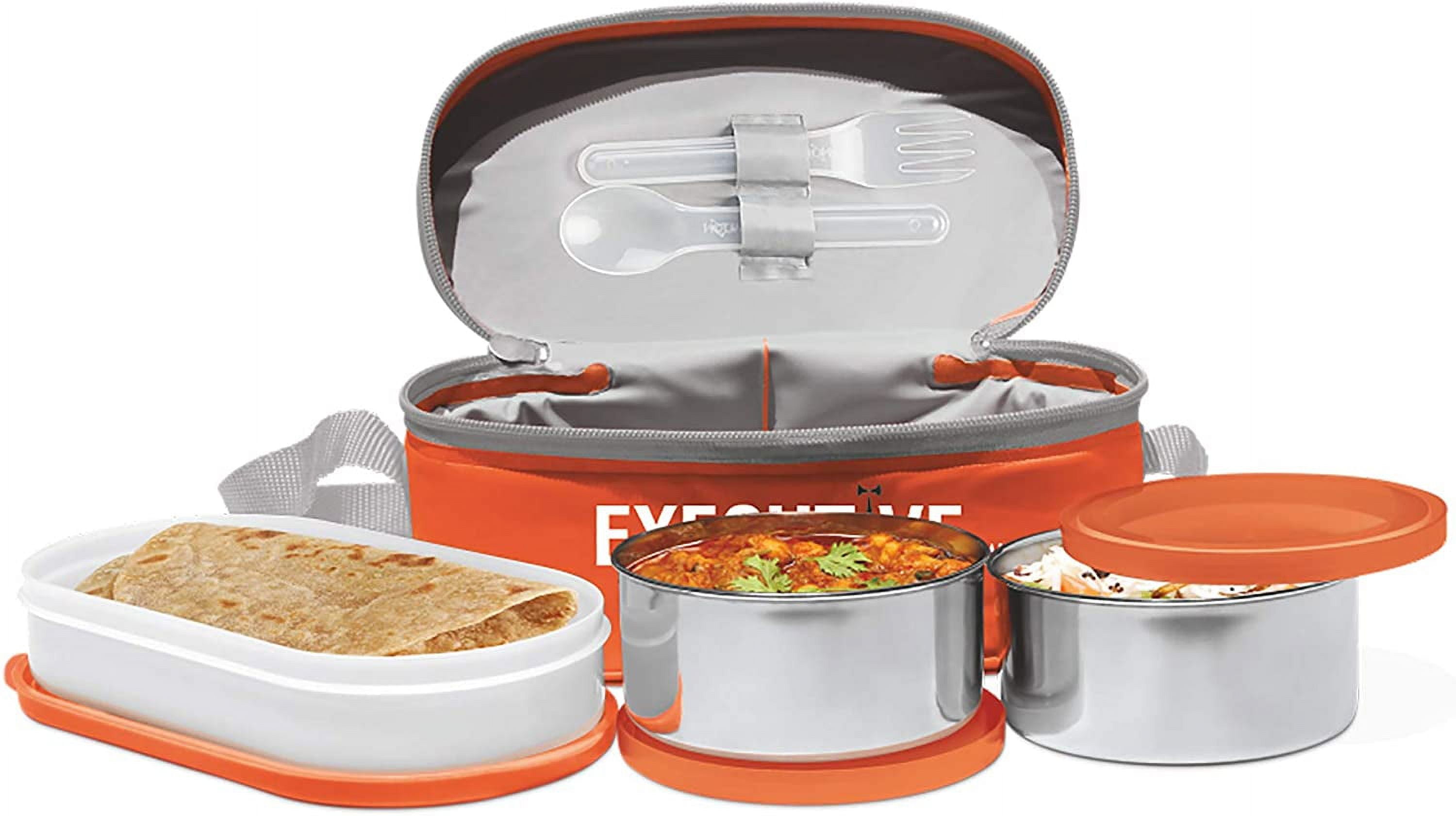 Milton Executive Lunch Insulated Tiffin Box, 2 Containers280 ml each