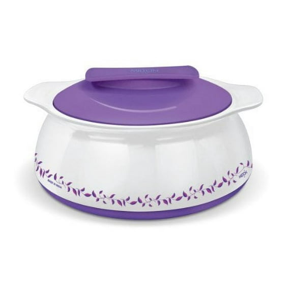 Milton Exotique Insulated Hot-pot Food Server Casserole with Stainless Steel Insert Keeps Food Warm/cold for Hours - 2.5 Lt