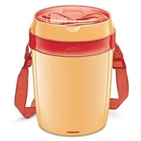 Milton Futron 4 Electric Tiffin Lunch Box Yellow 4 Containers Lunch Box (500 ml, Plastic)