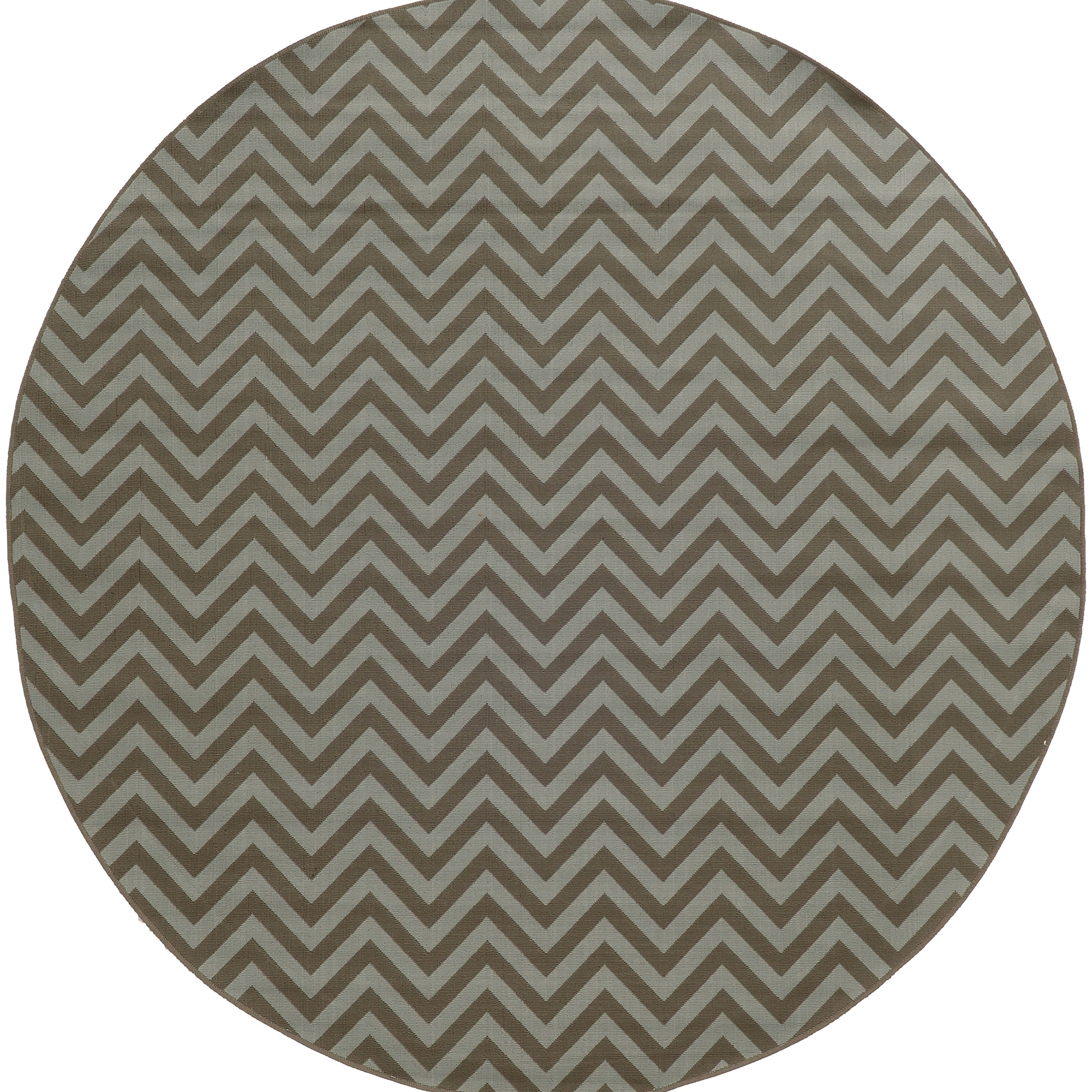 Milton Geometric Outdoor Area Rug, Grey/ Blue 2, 8' x 8'