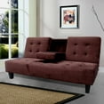 Milton Green Madrid Futon Sofa Bed with Cup Holder