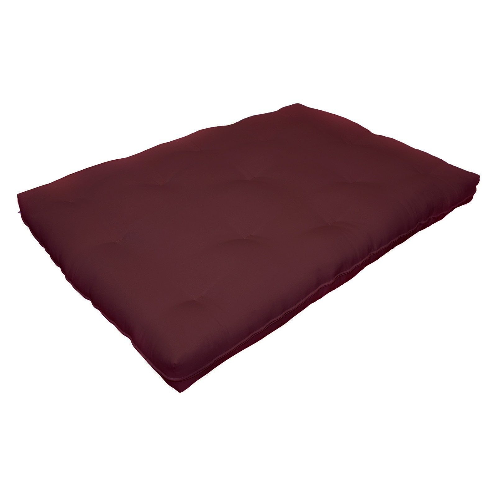 Milton Green Stars 8-Inch Replacement Futon Pad, Full-Size-Color:Burgundy 