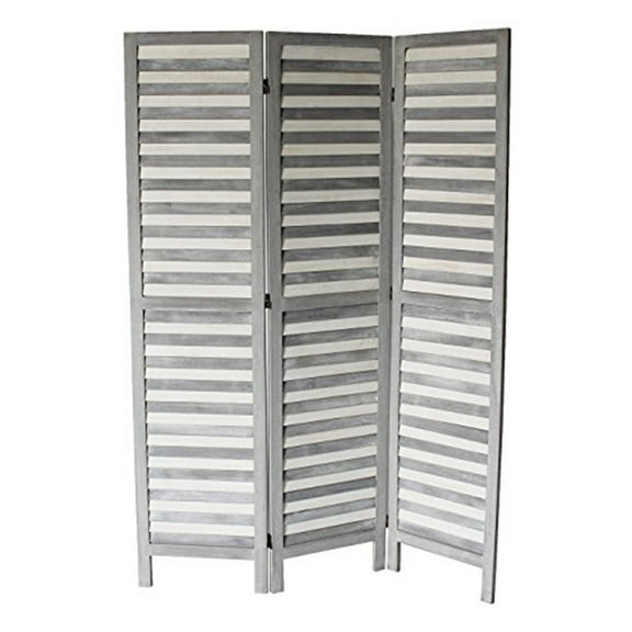 Milton Green Stars Max 3-Panel Room Divider, Gray