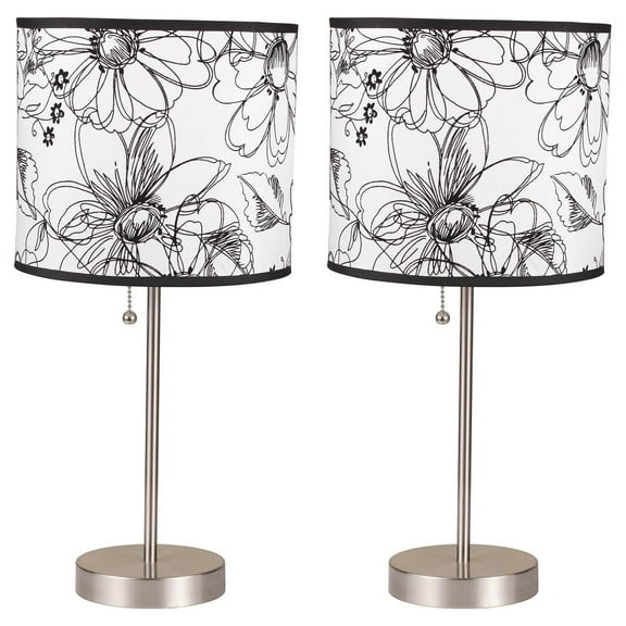 Milton Green Stars Ruslana Contemporary 18.5-Inch Table Lamp (Set of 2)