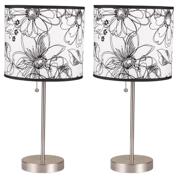 Milton Green Stars Ruslana Contemporary 18.5-Inch Table Lamp (Set of 2)