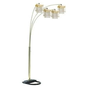 Milton Green Stars Salvador Adjustable 84-Inch Arc Floor Lamp