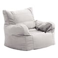 thumbnail image 1 of Milton Greens Stars Inc Modern Fabric Bean Bag with Arm in Silver, 1 of 2