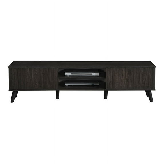 Milton Greens Stars Inc Modern Wood TV Stand up to 71" in Espresso