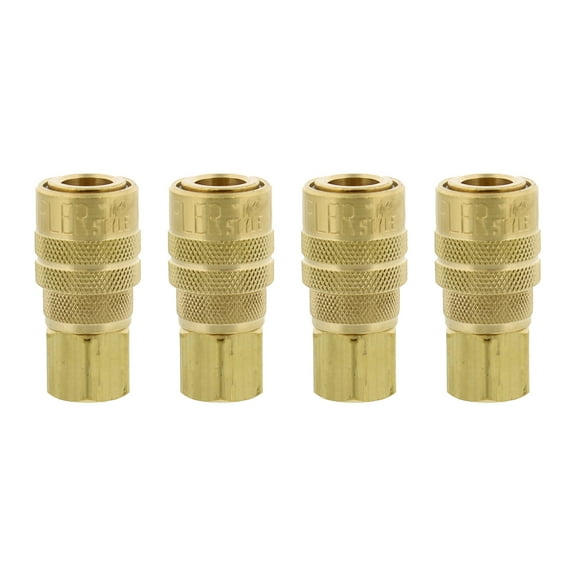 Milton Industries 715 1/4" FNPT M Style Coupler, 4-Pack