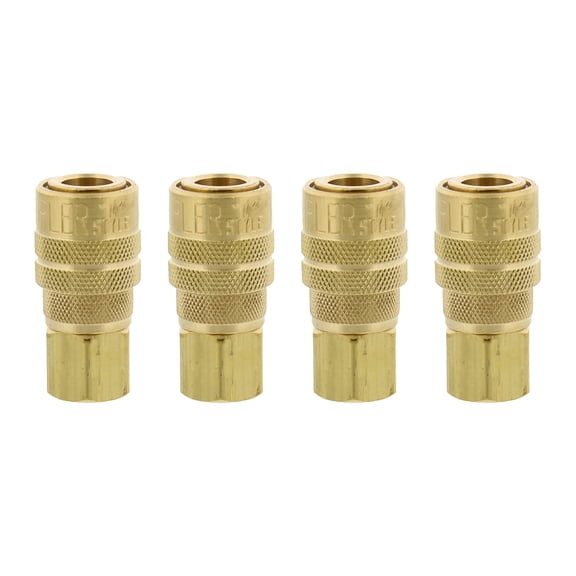 Milton Industries 715 1/4" FNPT M Style Coupler, 4-Pack