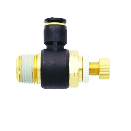 Milton Industries Flow Contr Out, Tube 3/8" OD, 3/8" NPT