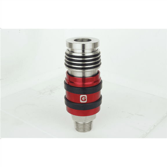 Milton Industries Pack of 5 Safety Exhaust Coupler, 1/2" Body, 1/2" MNPT