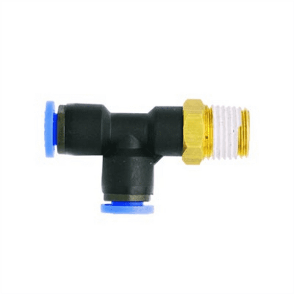 Milton Industries SWVL RUN "T" Tube 1/4" OD, 1/8 MNPT