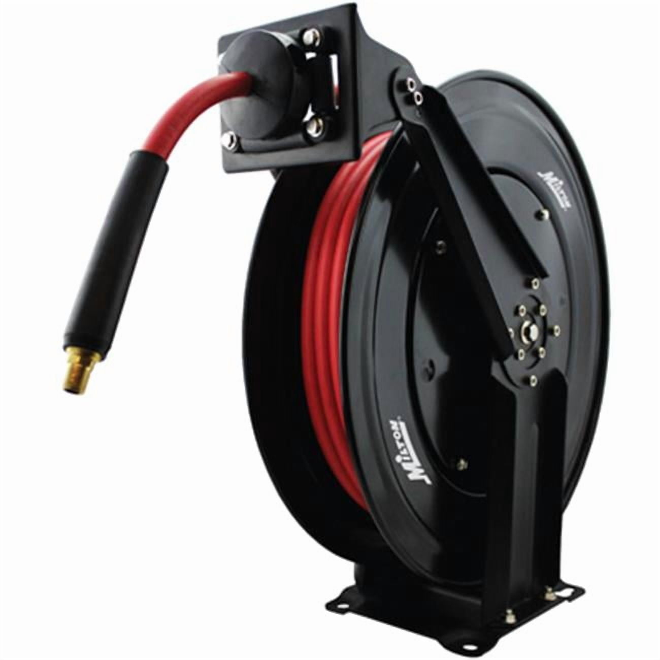Milton Industries  Steel Dual Arm Auto-Retractable Air Rubber Hose Reel