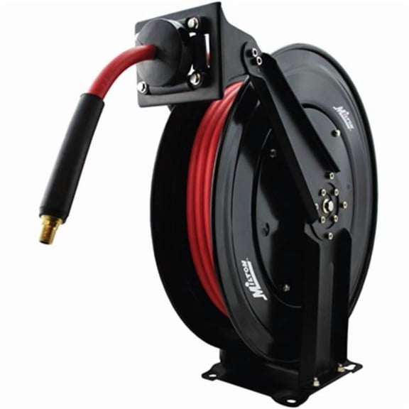 Milton Industries  Steel Dual Arm Auto-Retractable Air Rubber Hose Reel