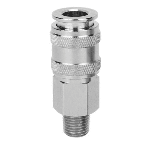 Milton Industries Universal Coupler, 1/4" body; 1/4" MNPT