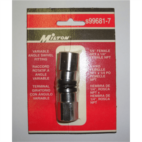 Milton Industries Variable Angle Swivel 1/4" FNPT x 1/4" FNPT