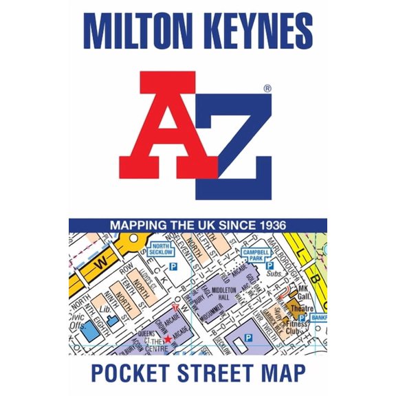 Milton Keynes Pocket Street Map, (Hardcover)