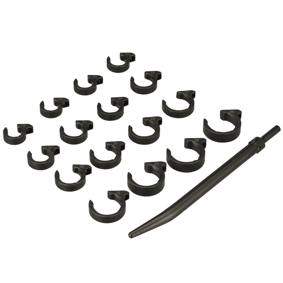 Milton Industries LTI Tool By MIlton 16-Piece Metric SHOCKIT Line Wrench Set - Heavy Duty Industrial/Hydraulic Line Fittings