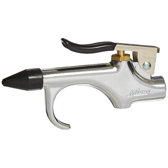 Milton Blow Gun S-148 Lever Style - 1/4" NPT, Safety & Rubber Tip Nozzles - Single