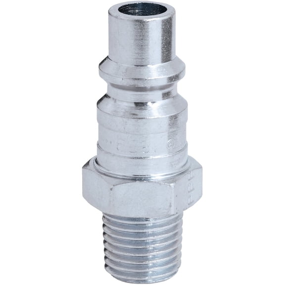 Milton S-1839 1/4" MNPT H-style Air Compressor Quick Connect Air Fitting Plug