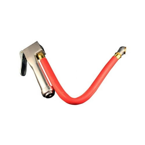 Milton S-521 Bayonet Tire Inflator Gauge, Single Air Chuck Head, 12" Hose