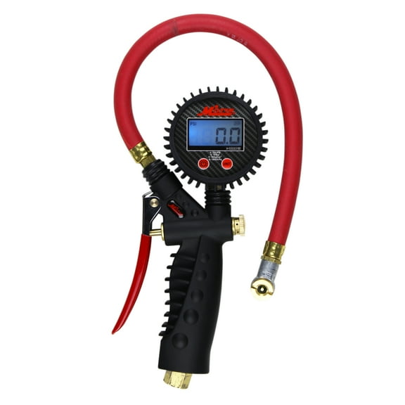 Milton S-575D Pro Digital Pistol Grip Inflator Gauge - Ball Foot Chuck and 15" Hose - 255 PSI