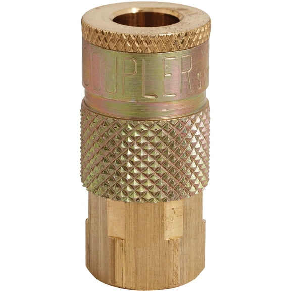 Milton S-785 1/4" FNPT Female T-Style Air Compressor Quick Connect Fitting Coupler